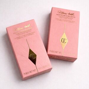 2fer Charlotte Tilbury Pillow Talk Matte Revolution Lipstick Duo – NEW IN BOX!
